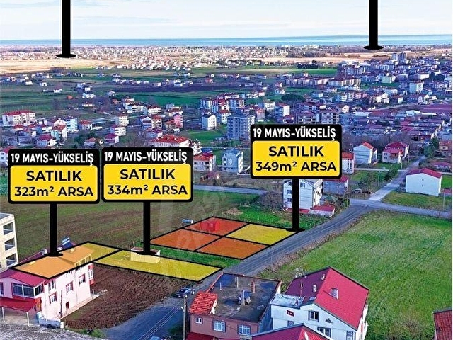 19 MAYIS YÜKSELİŞTE FULL DENİZ MANZARALI SATILIK 2 AYRI ARSA - Görsel 12
