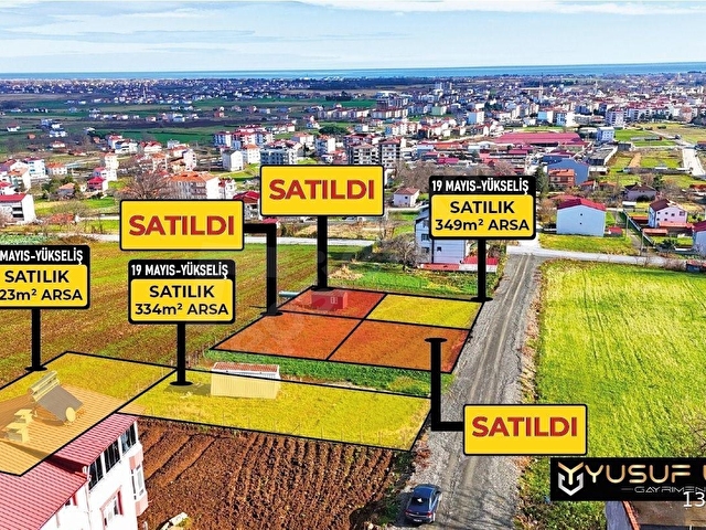 19 MAYIS YÜKSELİŞTE FULL DENİZ MANZARALI SATILIK 2 AYRI ARSA
