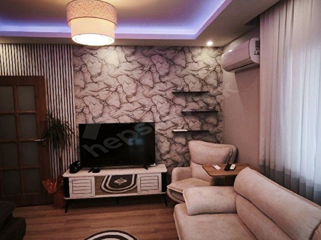 Yüzme havuzlu sitede full eşyalı Lüx daire - Görsel 5