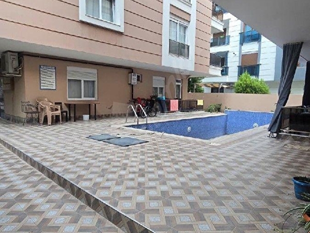 Yüzme havuzlu sitede full eşyalı Lüx daire - Görsel 11