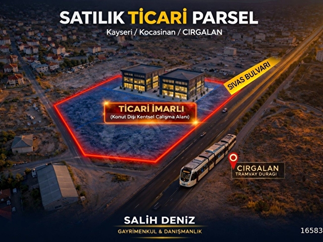 SİVAS BULVARI CIRGALAN TRAMVAY DURAĞI KARŞISINDA TİCARİ PARSEL