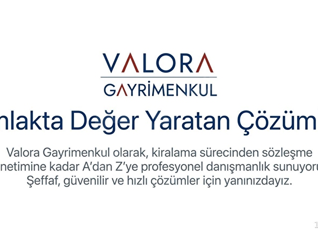 VALORAdan Folkart Life ta Sıfır Eşyalı Kiralık 1+0 Daire - Görsel 29