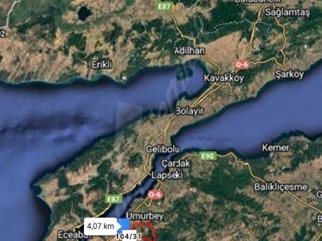 KÖPRÜDEN ÖNCE SON ÇIKIŞ ÇANAKKALE BOĞAZ MANZARALI SATILIK TARLA - Görsel 3