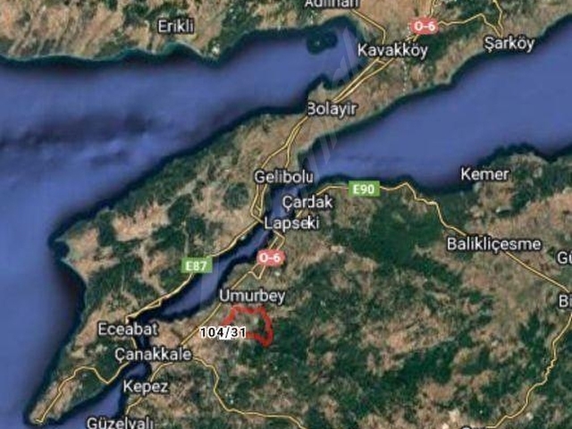 KÖPRÜDEN ÖNCE SON ÇIKIŞ ÇANAKKALE BOĞAZ MANZARALI SATILIK TARLA - Görsel 10