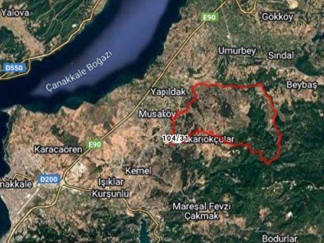 KÖPRÜDEN ÖNCE SON ÇIKIŞ ÇANAKKALE BOĞAZ MANZARALI SATILIK TARLA - Görsel 9