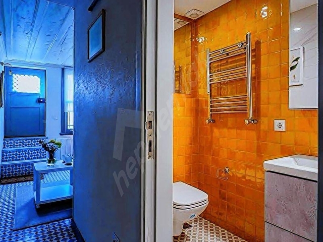 1+1 lüks Tescilli Tarihi Türk Mimarisi modern ve Nostaljik tasarımlı kiralık ev - Görsel 5