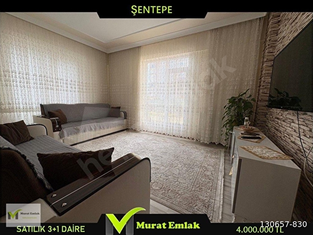 MURAT İNŞAAT EMLAKTAN ŞENTEPE  MAHELLSİNDE SATILIK FULL YAPILI 3+1 DAİRE - Görsel 10