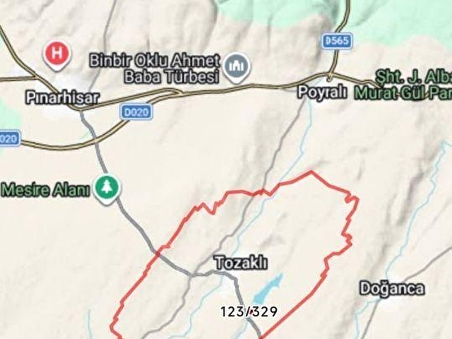 Kırklareli Pınarhisarda Satılık 805 m² Tarla (Resmi Yolu Var) - Görsel 12
