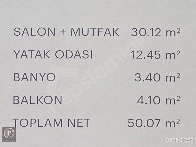 PRESTIGE den BAĞLICA OZAN CITY de 1+1 51m MOBİLYALI CAM BALKONLU - Görsel 11