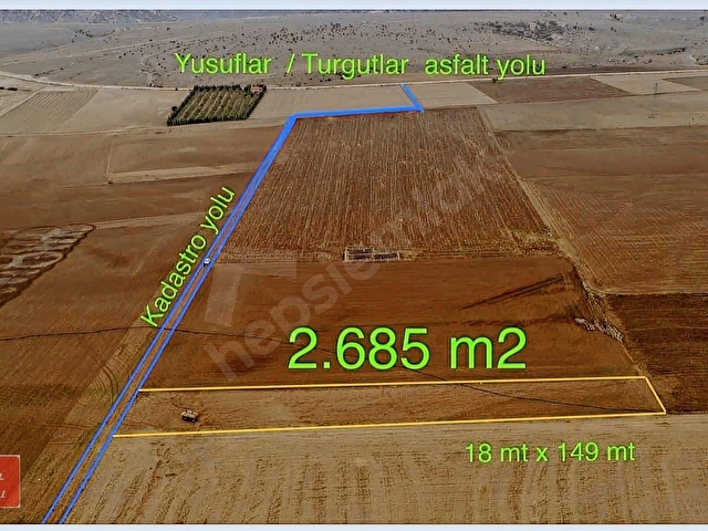 Öztekinden Turgutlar da 2.685m2 TARLA - Görsel 3