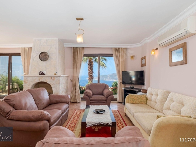 Kalkan koyuna hakim, ana yola bakan 2+1 eşyalı villa satılık - Görsel 12
