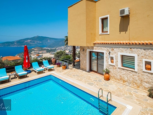 Kalkan koyuna hakim, ana yola bakan 2+1 eşyalı villa satılık - Görsel 23