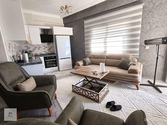 Az Katlı-Ara kat-Geniş Balkon-Sıfır Eşyalı-Lüks Masrafsız 1+1 - Görsel 12