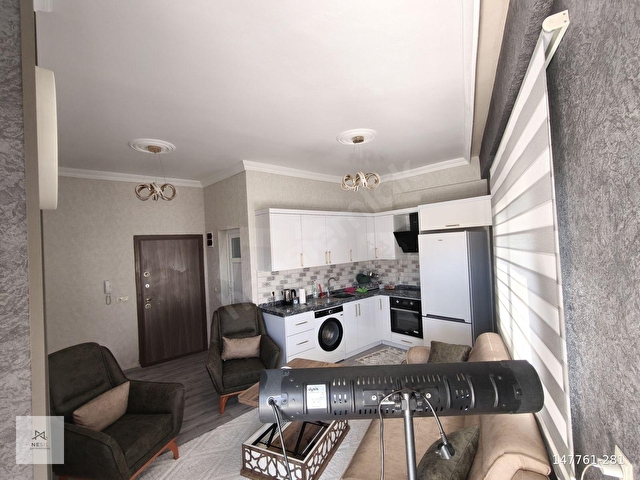 Az Katlı-Ara kat-Geniş Balkon-Sıfır Eşyalı-Lüks Masrafsız 1+1 - Görsel 3