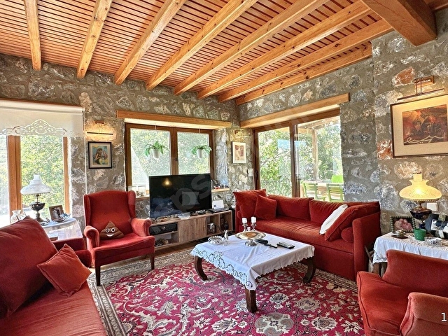 Satılık Meşelik Kuyucak Müstakil Bahçeli Orijinal Taş Villa - Görsel 19