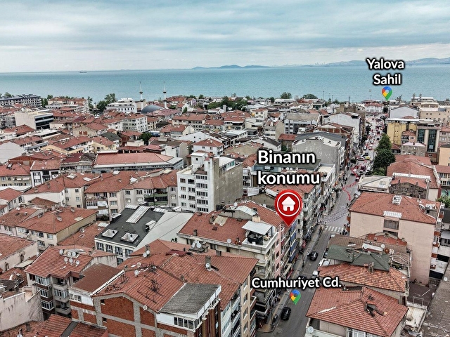 YALOVA MERKEZDE, DÜKKAN+DAİRE KOMPLE 5 KATLI TİCARİ ve KONUTA UYGUN SATILIK BİNA 34.000.000.-TL. - Görsel 4