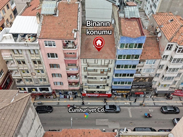 YALOVA MERKEZDE, DÜKKAN+DAİRE KOMPLE 5 KATLI TİCARİ ve KONUTA UYGUN SATILIK BİNA 34.000.000.-TL. - Görsel 6