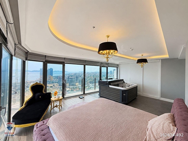SİTE İÇİNDE 210m2 EŞYALI & DENİZ MANZARALI DUBLEX DAİRE - Görsel 14