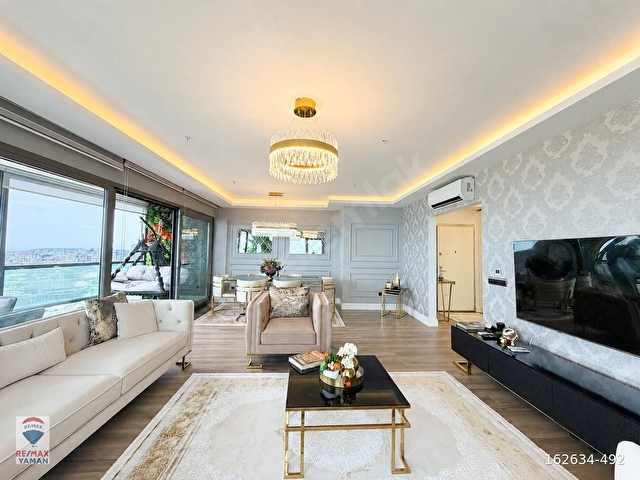 SİTE İÇİNDE 210m2 EŞYALI & DENİZ MANZARALI DUBLEX DAİRE - Görsel 12
