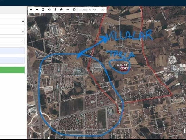 ANTALYA KEPEZ-ODABAŞINDA VİLLA İMARI YAKININDA SATILIK 1021M2 - Görsel 3