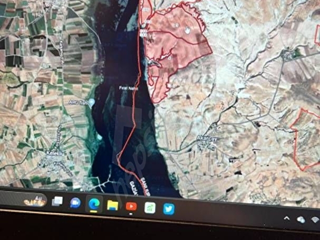 Ş.URFA BİRECİK AKARÇAYDA 10 DÖNÜM FIRAT NEHRİ KENARI VERİMLİ ARSA: müstakil tapulu