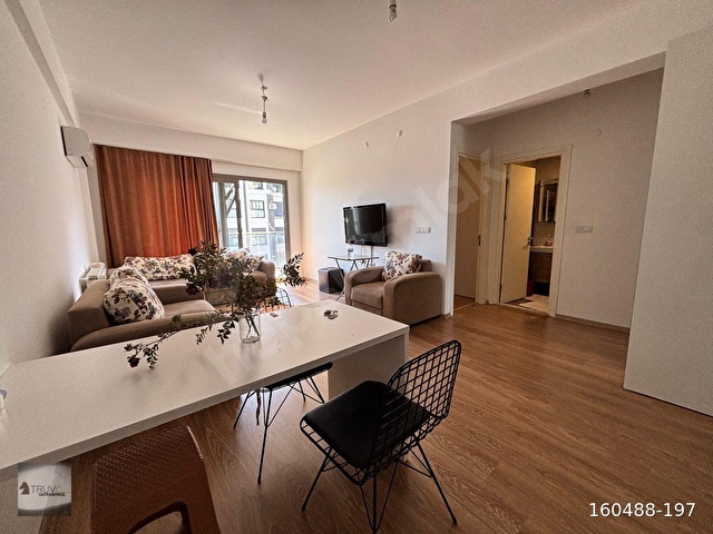 TRUVADAN HAVUZLU SİTEDE EŞYALI KİRALIK 1+1 GENİŞ KULLANIŞLI DAİRE