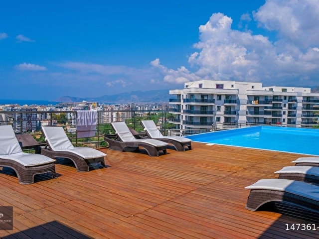 MAHMUTLARDA OTEL KONSEPTİNDE MUHTEŞEM MANZARALI LÜKS EŞYALI 2+1 DAİRE - Görsel 6