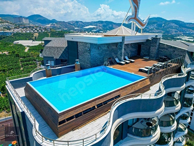 MAHMUTLARDA OTEL KONSEPTİNDE MUHTEŞEM MANZARALI LÜKS EŞYALI 2+1 DAİRE - Görsel 5