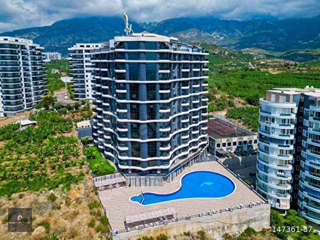 MAHMUTLARDA OTEL KONSEPTİNDE MUHTEŞEM MANZARALI LÜKS EŞYALI 2+1 DAİRE - Görsel 4