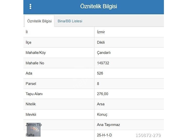 Dikili Çandarlıda Panaromik Deniz Manzaralı 276 m2 Satılık Arsa - Görsel 5
