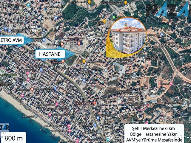 Alanya Oba Crown Sitesi Nde Satilik 4 1 Dubleks Daire 6545 1800 Hurriyet Emlak