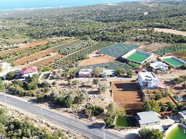 ERDEMLİ BATISANDAL DENİZ MANZARALI SATILIK 386  M2 ARSA - Görsel 12