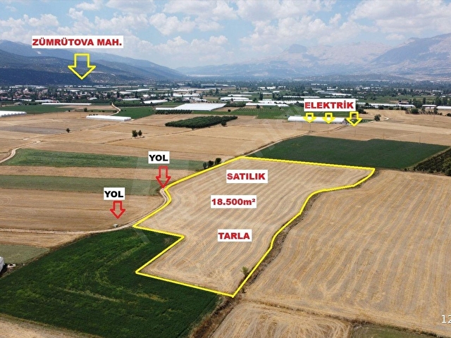 VİP GAYRİMENKULden ZÜMRÜTOVA MAH. 18.500m² TARLA - Görsel 11