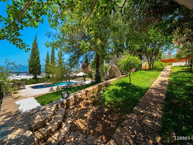 Patarada 1000m2 bahce içinde Taş Villa - Görsel 12