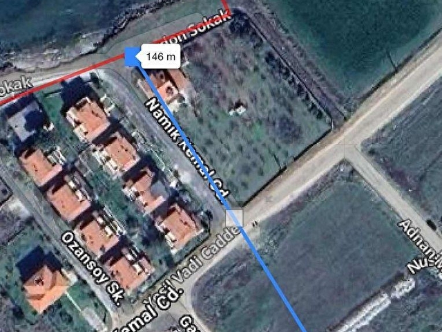 ÇANAKKALE LAPSEKİDE DENİZE SADECE 140 m TEK TAPU