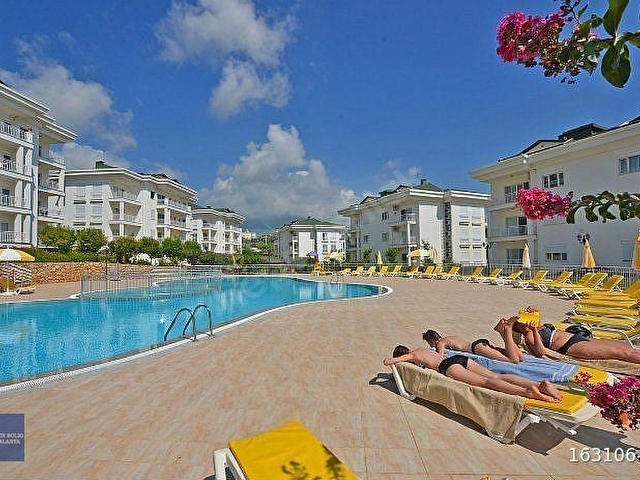 OBA LİLİAN SİTESİNDE EŞYALI HAVUZ MANZARALI 2+1 SATILIK DAİRE - Görsel 28