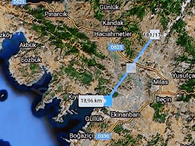 MUĞLA MİLAS ASFALTA, 30m CEPHELİ,6800M2, MUSTAKİL TAPU, SATILIK - Görsel 14