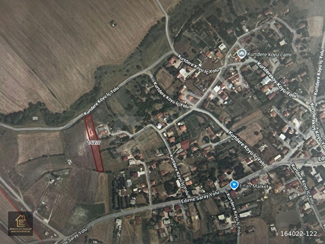 SARAY KURTDERE KÖYÜNDE HİSSELİ 250M2 SATILIK ARSA - Görsel 2