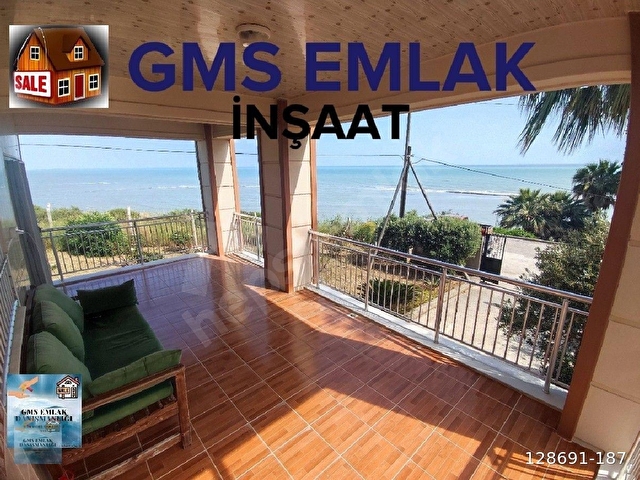 GMS EMLAKTAN KARATAŞTA EŞSİZ DENİZE SIFIR 1DÖNÜM ARSA İÇİNE KURULU GARAJLI BAHÇELİ VİLLA