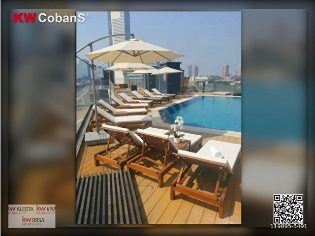 KW CobanStan Şehrin Kalbinde İnci Tower 1+1 Havuzlu - Görsel 15