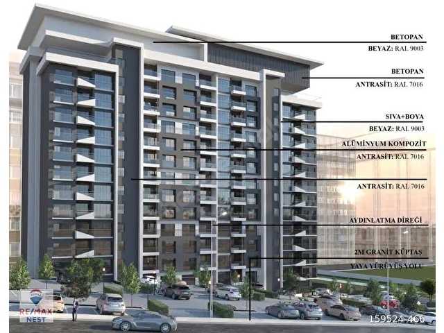 PURSAKLAR PROTOKOL YOLUNA CEPHE 2+1 12.KATTA SİTE İÇİNDE DAİRE - Görsel 26