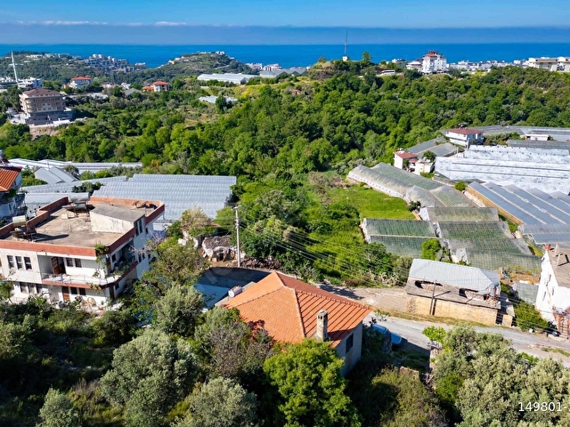 ALANYA KONAKLI MAH. DENİZ MANZARALI SATILIK TARLA VE MÜSTAKİL EV - Görsel 8
