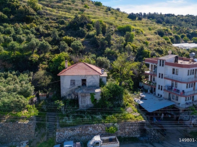 ALANYA KONAKLI MAH. DENİZ MANZARALI SATILIK TARLA VE MÜSTAKİL EV - Görsel 6