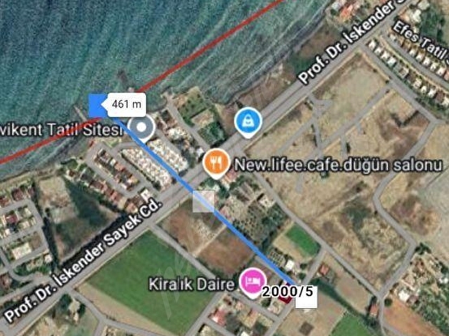 Denize 400 metre uzaklıkta