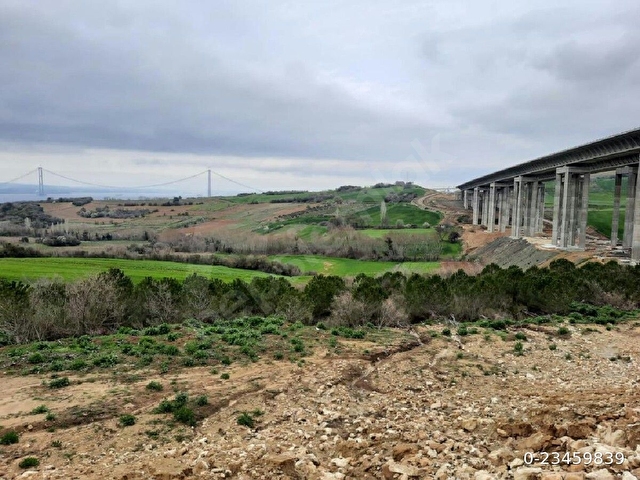 ÇANAKKALE 18MART KÖPRÜ,BOĞAZ,DENİZ MANZARALI LAPSEKİ SULUCADA 10210M2 TEKTAPU TEK HİSSE SAHİBİNDEN - Görsel 5