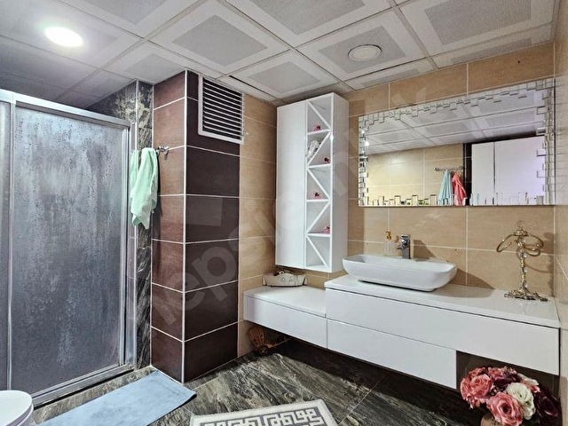 Denizli adalet te satılık önü komple açık yeşil alan cepheli 200 M2 3+1 ebeveyn banyolu lüks daire - Görsel 24