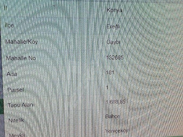 EREĞLİ de HAYAT 1 EMLAK tan ( Gaybi Mah.) SATILIK BAHÇE - Görsel 3
