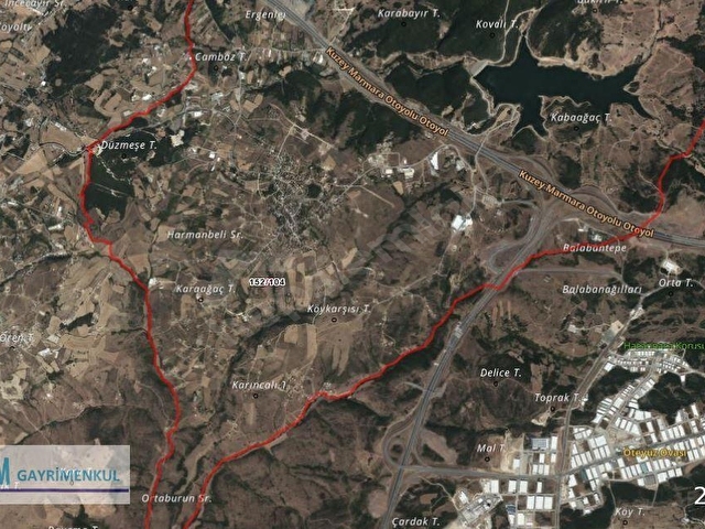 KOCAELİ GEBZE DENİZLİ KÖYÜNDE SATILIK 310 M2 ARSA