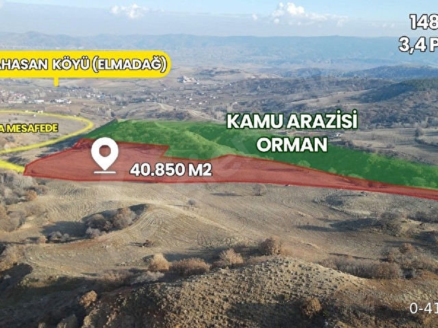 Satılık tarla Karacahasan köyü, Elmadağ, Ankara - Görsel 9