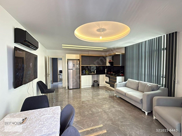 ALANYA GÜLLERPINARI’NDA DENİZE SADECE 50 METRE LÜKS 3+1 SATILIK DAİRE - Görsel 3
